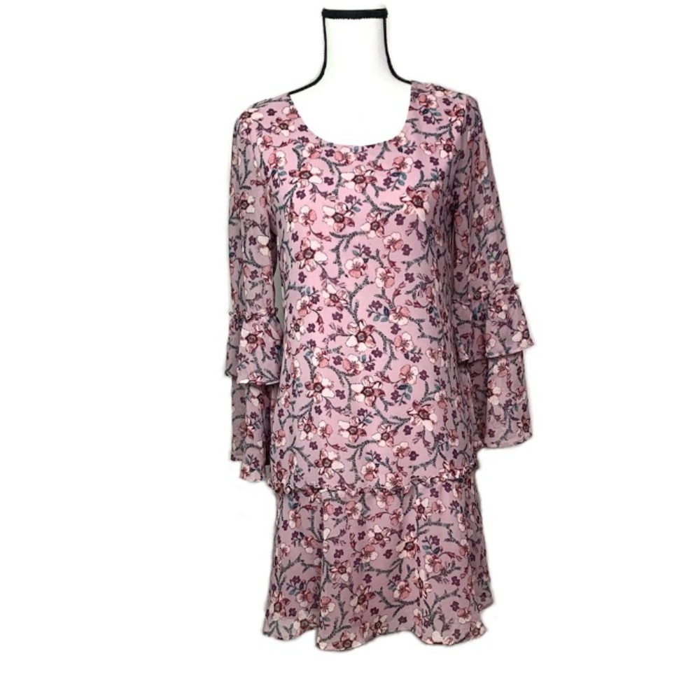 Versona Floral Bell Sleeve Summer Dress  Size X-Small